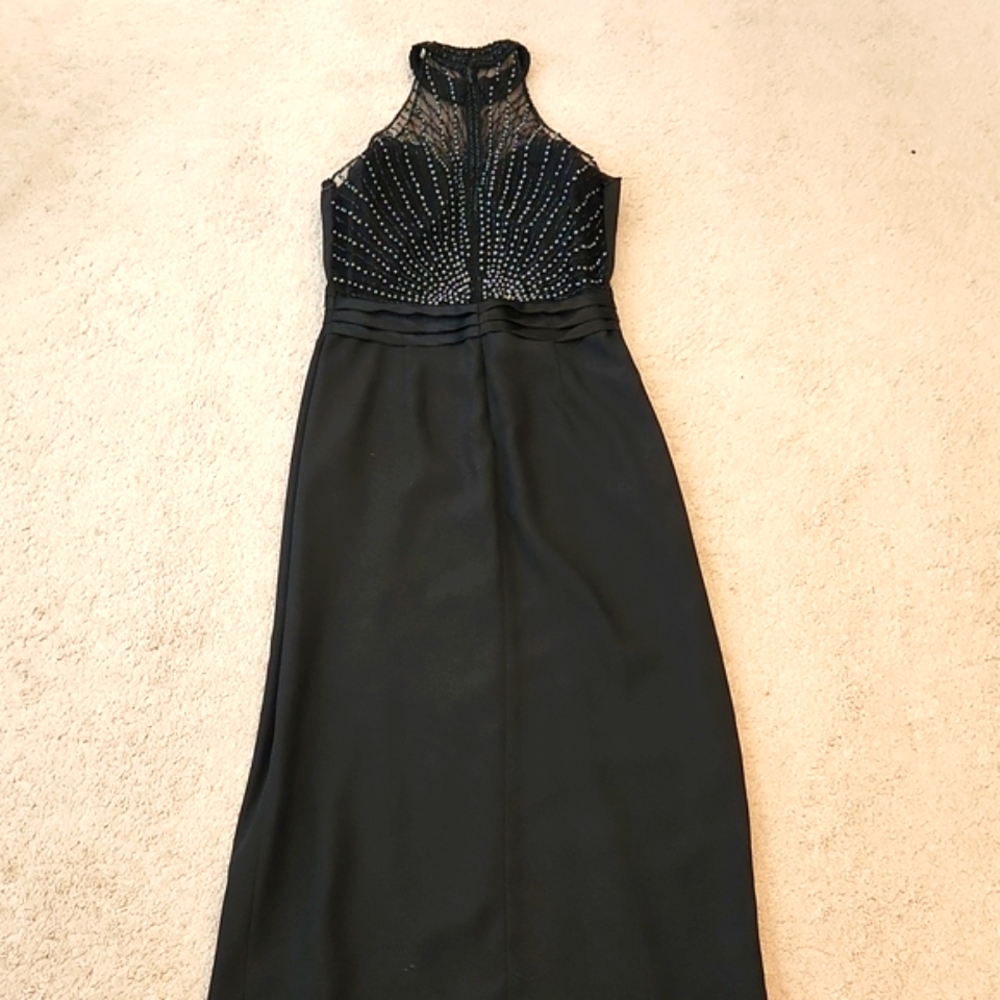 💥Alyce Designs vintage black dress with beads 3 - Picture 10 of 16